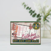 Happy Birthday Collage Briefkaart (Staand voorkant)