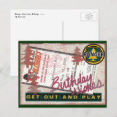 Happy Birthday Collage Briefkaart (Voorkant / Achterkant)