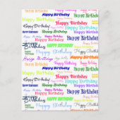 Happy Birthday Collage Briefkaart (Voorkant)