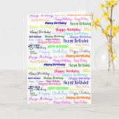 Happy Birthday Collage Kaart (Gele Bloem)