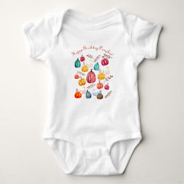 Happy Birthday Colorful Art Pumpkins T-shirt