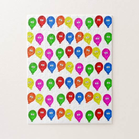 Happy Birthday Colorful Balloons Legpuzzel (Verticaal)