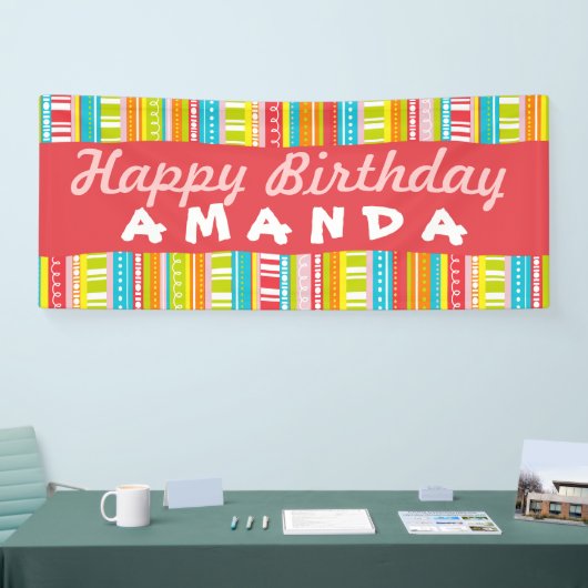 Happy Birthday Colorful Celebration Banner (Beurs)