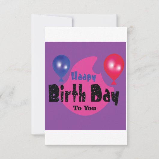 Happy Birthday – Colorful Celebration Party Design Bedankkaart (Voorkant)