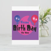Happy Birthday – Colorful Celebration Party Design Feestdagenkaart (Staand voorkant)