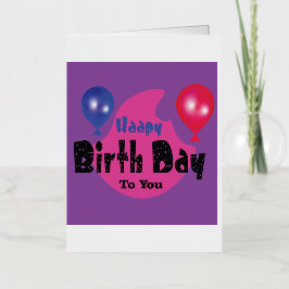 Happy Birthday – Colorful Celebration Party Design Folie Wenskaart
