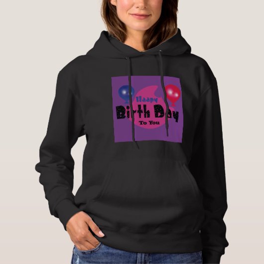 Happy Birthday – Colorful Celebration Party Design Hoodie (Voorkant)