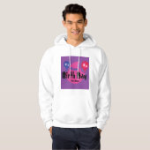 Happy Birthday – Colorful Celebration Party Design Hoodie (Voorkant volledig)