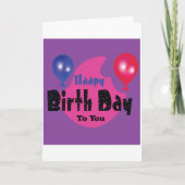 Happy Birthday – Colorful Celebration Party Design Kaart (Voorkant)