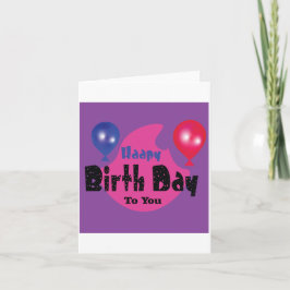 Happy Birthday – Colorful Celebration Party Design Kaart