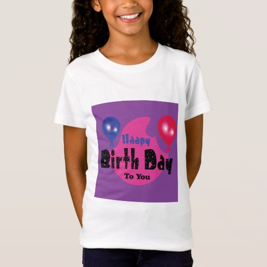 Happy Birthday – Colorful Celebration Party Design T-shirt (Voorkant)