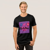 Happy Birthday – Colorful Celebration Party Design Tri-Blend Shirt (Voorkant volledig)
