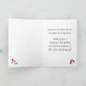 Happy Birthday Colorful Cupcakes Kaart (Binnen)