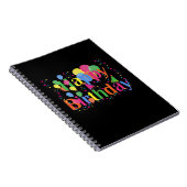 Happy Birthday, Colorful Design, Notitieboek (Rechterzijde)