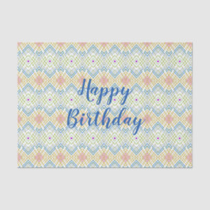 Happy Birthday Colorful Moderne Tissue Paper Tissuepapier