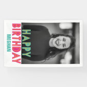 Happy Birthday Colorful Photo Banner (Horizontaal)