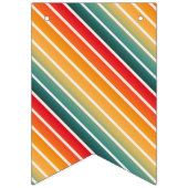 HAPPY BIRTHDAY COLORFUL RAINBOW PERSONALISEERD VLAGGETJES (Eerste vlag)