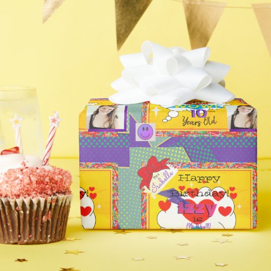 Happy Birthday Comic Book Paper Napkin HAMbWG Cadeaupapier (Verjaardagsfeest)