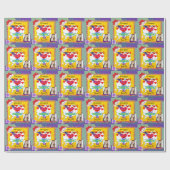 Happy Birthday Comic Book Paper Napkin HAMbWG Cadeaupapier (Vlak)