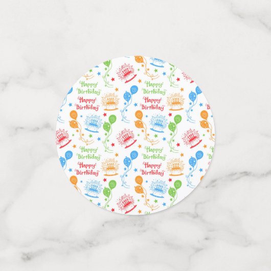 Happy Birthday Confetti (Kleine voorkant)