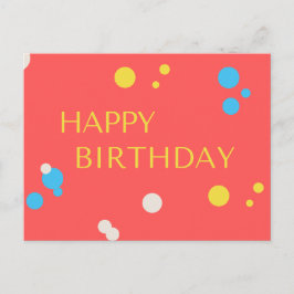 Happy Birthday Confetti Briefkaart