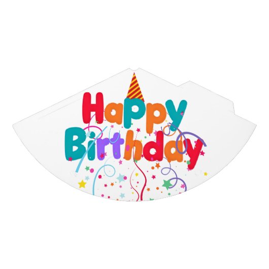Happy Birthday Confetti Feesthoedjes (Voorkant)