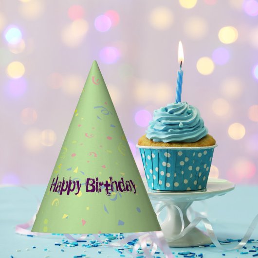 Happy Birthday Confetti Feesthoedjes