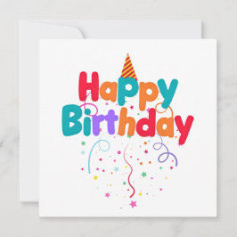 Happy Birthday Confetti Kaart