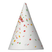 Happy Birthday Confetti Party Beaver Feesthoedjes (Rechts)