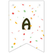 Happy Birthday Confetti Party hedégel Vlaggetjes (Derde vlag)