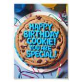 Happy Birthday Cookie Foto Afdruk (Voorkant)