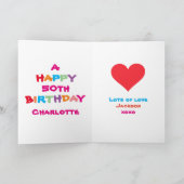 Happy Birthday Cool Any Age Namen Leuke Verjaardag Kaart (Binnen)