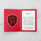 Happy Birthday Cool Guy Black Lab Dog Card Kaart (Binnen)