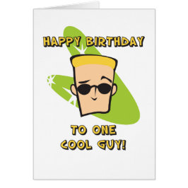 Happy Birthday Cool Guy Card
