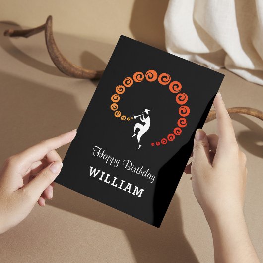 Happy Birthday Cool Jazz Musician Kaart