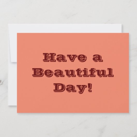 Happy BIrthday Coral en Brown geometric Pattern Kaart (Achterkant)