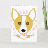 Happy Birthday Corgi Card Kaart (Achterkant)