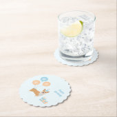 Happy Birthday Corgi Dog Kartonnen Onderzetters (Insitu)