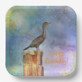 Happy Birthday Cormorant Papieren Bordje
