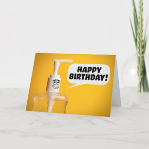 Happy Birthday Coronavirus Hand Santitzer Humor Feestdagen Kaart