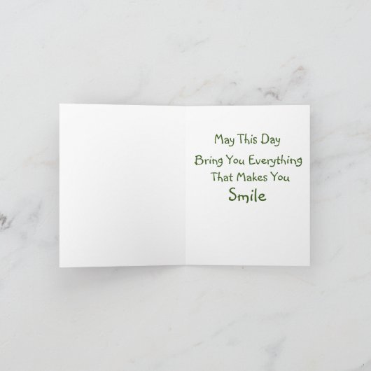 Happy Birthday Costa Rica Kaart (Binnen)