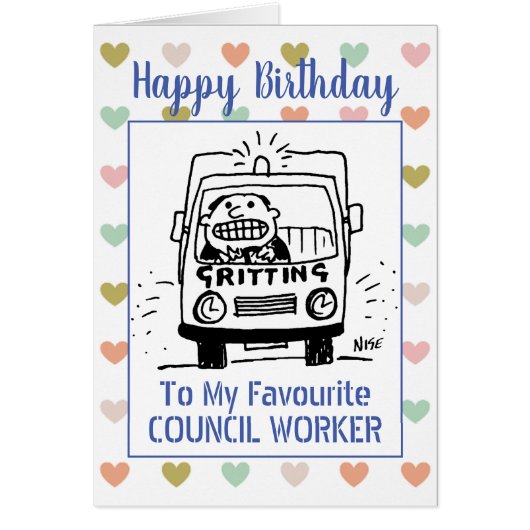 Happy Birthday Council Worker (Voorkant)