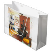 Happy Birthday Country Kitchen Wood Stove Groot Cadeauzakje (Voorkant Gekanteld)
