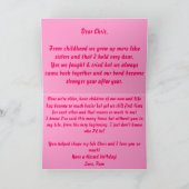 Happy Birthday Cousin Kaart (Binnen)