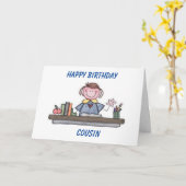 HAPPY BIRTHDAY **COUSIN ** KAART (Gele Bloem)