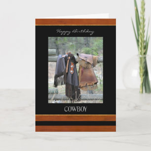 Happy Birthday Cowboy Card Kaart