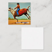 Happy Birthday Cowboy Notitiekaartje (Voorkant / Achterkant)