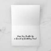 Happy Birthday Cowboy Rodeo Western Theme Birthday Kaart (Binnen)