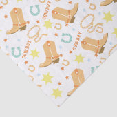 Happy Birthday Cowboy Tissuepapier (Detail)