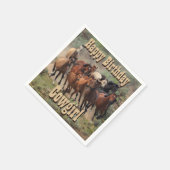 Happy Birthday Cowgirl Servet (Hoek)